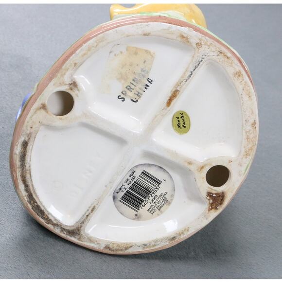 Disney Winnie the Pooh Ceramic Flower Frog Holder Pooh Eeyore Piglet Figurine - Picture 9 of 10